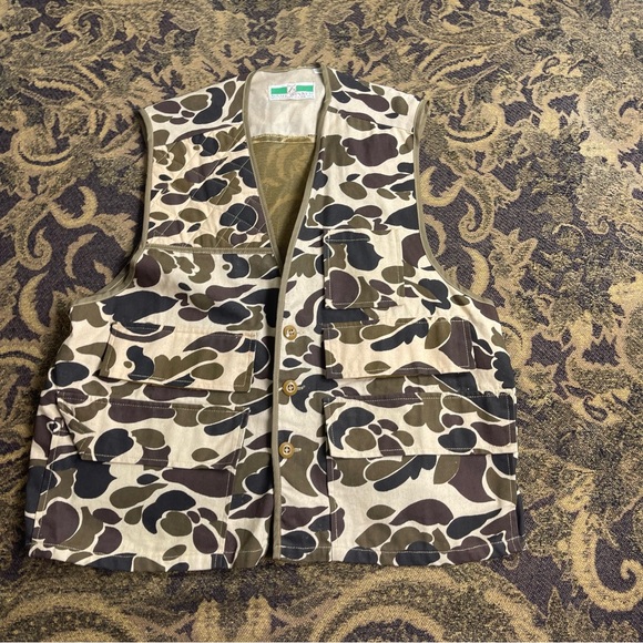 Other - Vintage Game‎ Winner Sportwear Vest Men's Duck Camo Hunting Size L